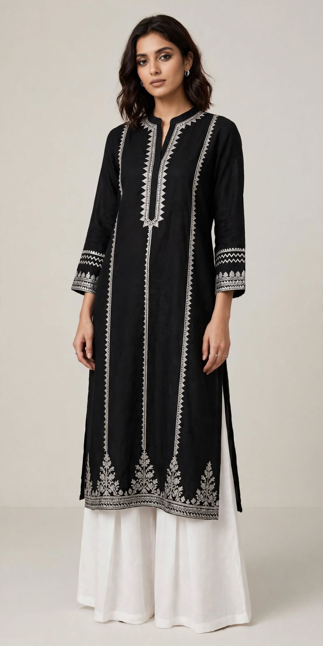 black_kurta_palazzo