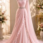 Royal pink evening gowns