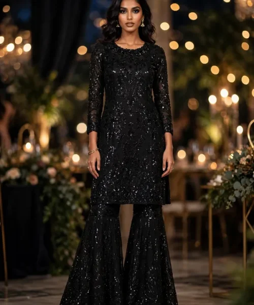 black_party_sequin_model